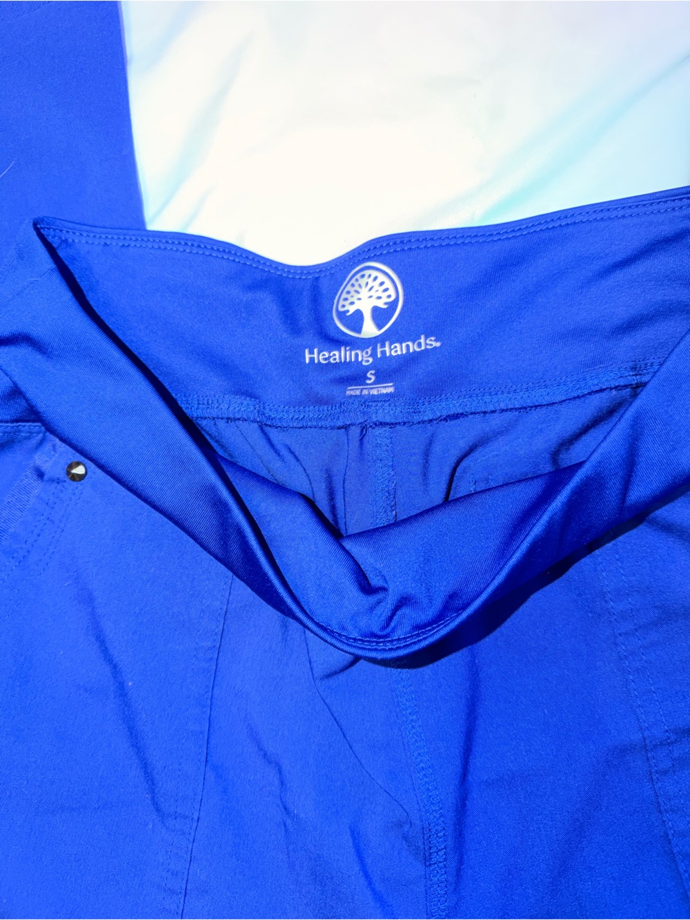 Healing Hands Scrub Pants Galaxy Blue - Picture 2 of 4